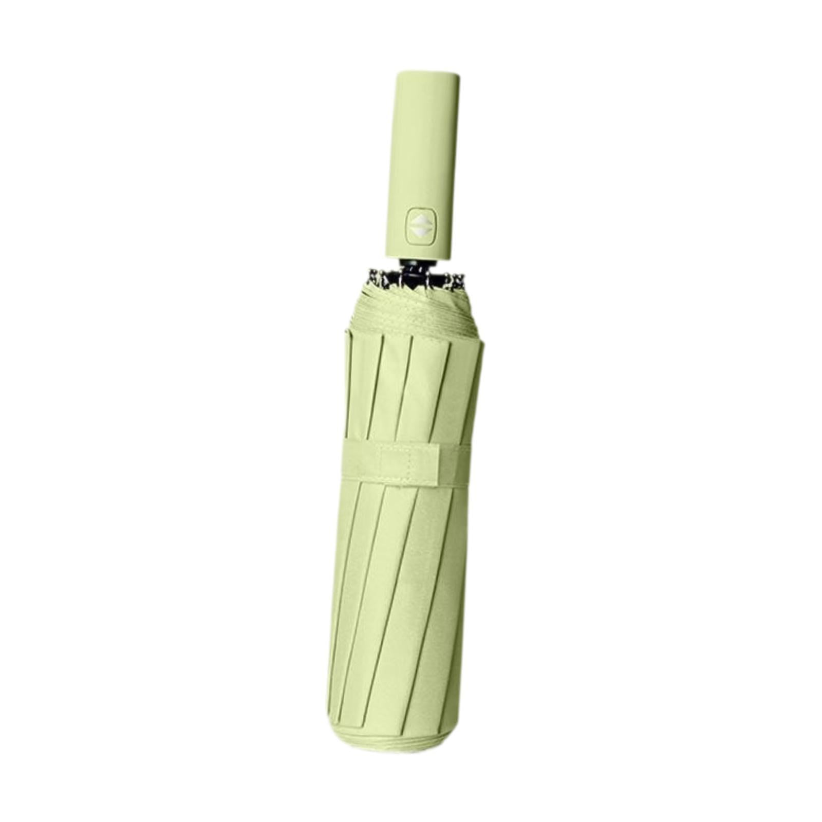 Abbraccia Automatic Umbrella Travel Umbrella Easy Grip Handle Rain Umbrella Sun Protection for Golf Women Men Kids Camping Trip Walking Light Yelllow