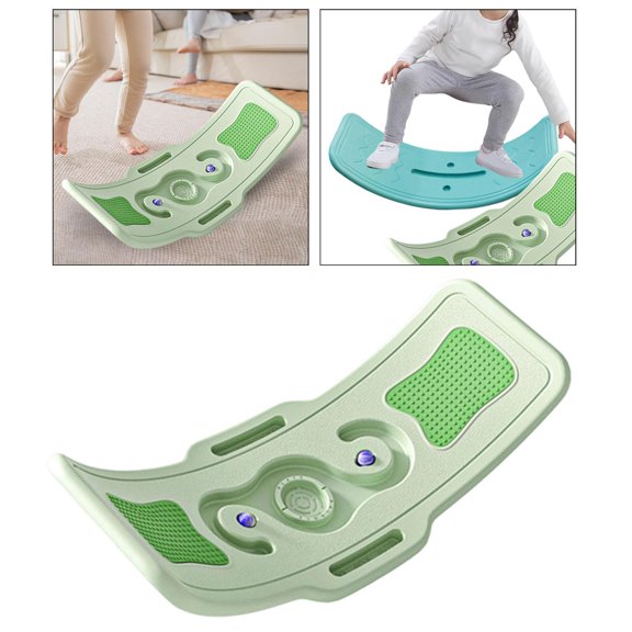 Abbraccia Balance Board for Children - Training Device with Anti-slip Function for Boys And Girls - Wobble Board for Concentration Training And Full-body Workou Green