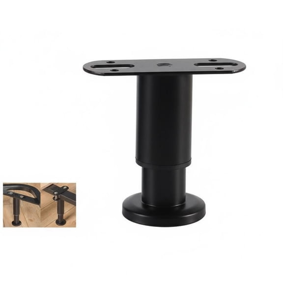 Abbraccia Bed Center Support Leg Adjustable Telescopic Cold Rolled Steel Heavy Duty Anti Slip for Slatted Bed Frames