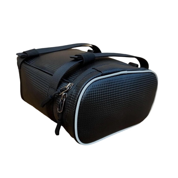 Abbraccia Bicycle Saddle Bag, Large Capacity, under-seat Saddlebag, PU, rainproof, Easy to Attach, Bicycle Rear Luggage for Couriers, Shoppers, And Commuters O pattern