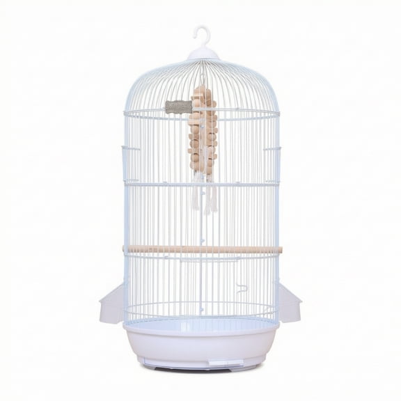 Abbraccia Birdcage Parrot Cage Aviary Removable Tray Large Metal Breeding Design with Swing Perch for Indoor Balcony