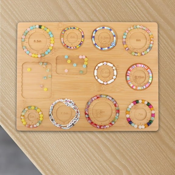 Abbraccia Bracelet Beading Board, Bracelet Bead Design Board, Bracelet Sizer, Beading Tray, for Anklets Making Display Plate