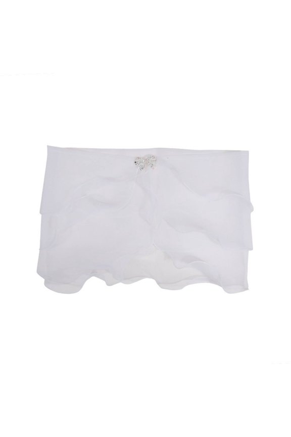Bridal Shawl Wedding Wrap Evening Stole Lightweight Polyester Ruffle Edge Design for Brides and Prom