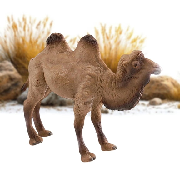 Abbraccia Camel Figurine Animal Model Collectible Ornament Sculpture Lifelike PVC Handcrafted Suitable for Architecture Model DIY Craft Children Office Decorati Style C