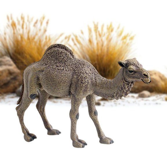 Abbraccia Camel Figurine Animal Model Collectible Ornament Sculpture Lifelike PVC Handcrafted Suitable for Architecture Model DIY Craft Children Office Decorati Style A