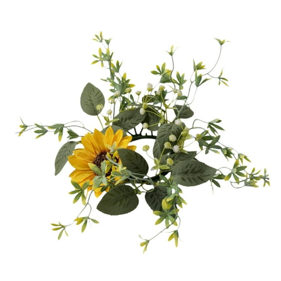 Abbraccia Candle Artificial Greenery Wreaths Wreath Handcrafted Candlestick Wreath Decoration for Wall Summer Parties Holiday Home