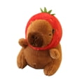 thumbnail image 1 of Abbraccia Capybara Keychain Toy Stuffed Animals Keychain Key Holde Realistic Soft Creative Backpack Bag Pendant for Children Kids Red, 1 of 9