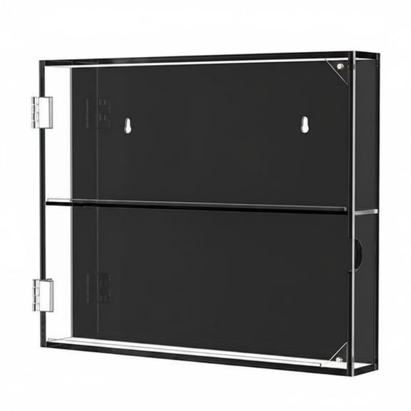 Abbraccia Card Display Case Acrylic Cabinet Showcase Dustproof Clear Viewing Window for Graded Slabs for Collectors and Office Desktops