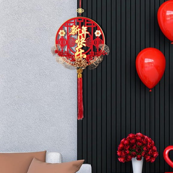 Abbraccia Chinese New Year Hanging Decoration Hanging Ornament Lightweight Festival Pendant Blessing Pendant for Home Party Door Office Xin Nian Le