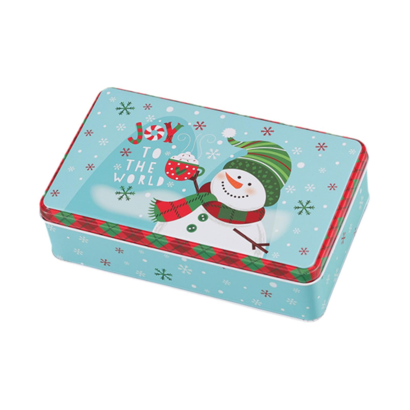 Abbraccia Christmas Tin Box Biscuit Candy Jar Candy Box Christmas Gift