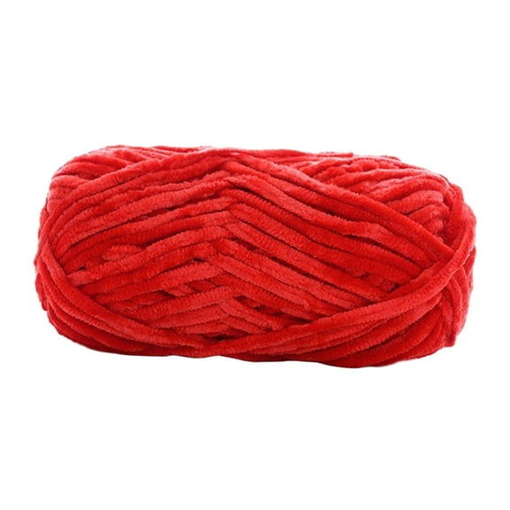 Abbraccia Chunky Yarn Bulky Yarn Arm Knit Yarn Thickness 6mm Tube Giant Yarn Bulky Giant Wool Yarn Weight Yarn for Hats Craft Bed Fence Red