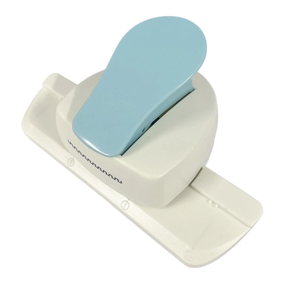 Abbraccia Creative Border Punch Crafting Embossing Punch Card Gift Puncher Decorative Edge Punch with Smooth Press Action And Convenient Size Suitable for Home Light Blue