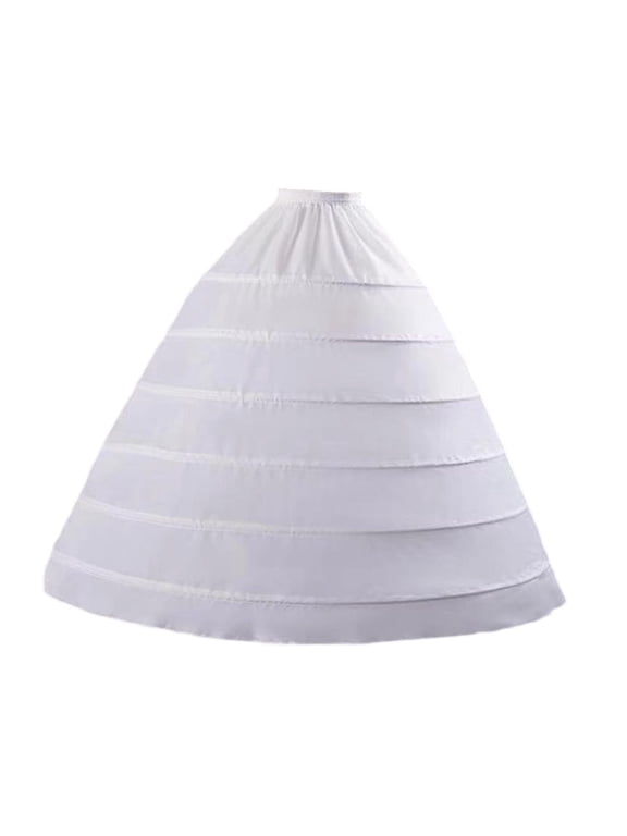 Crinoline Underskirt Cage Hoop Skirt Petticoat Adjustable Waist Metal Hoop Tulle Layer for Bridal Gown Suitable for Costume Event Party Dress Lolita P style B