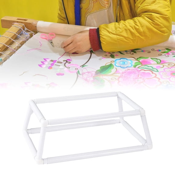 Abbraccia Cross Stitch Rack Embroidery Frame Lap Stand Easily Installation Lightweight Arts Crafts Projects Lap Stand Combo Hoop Holder