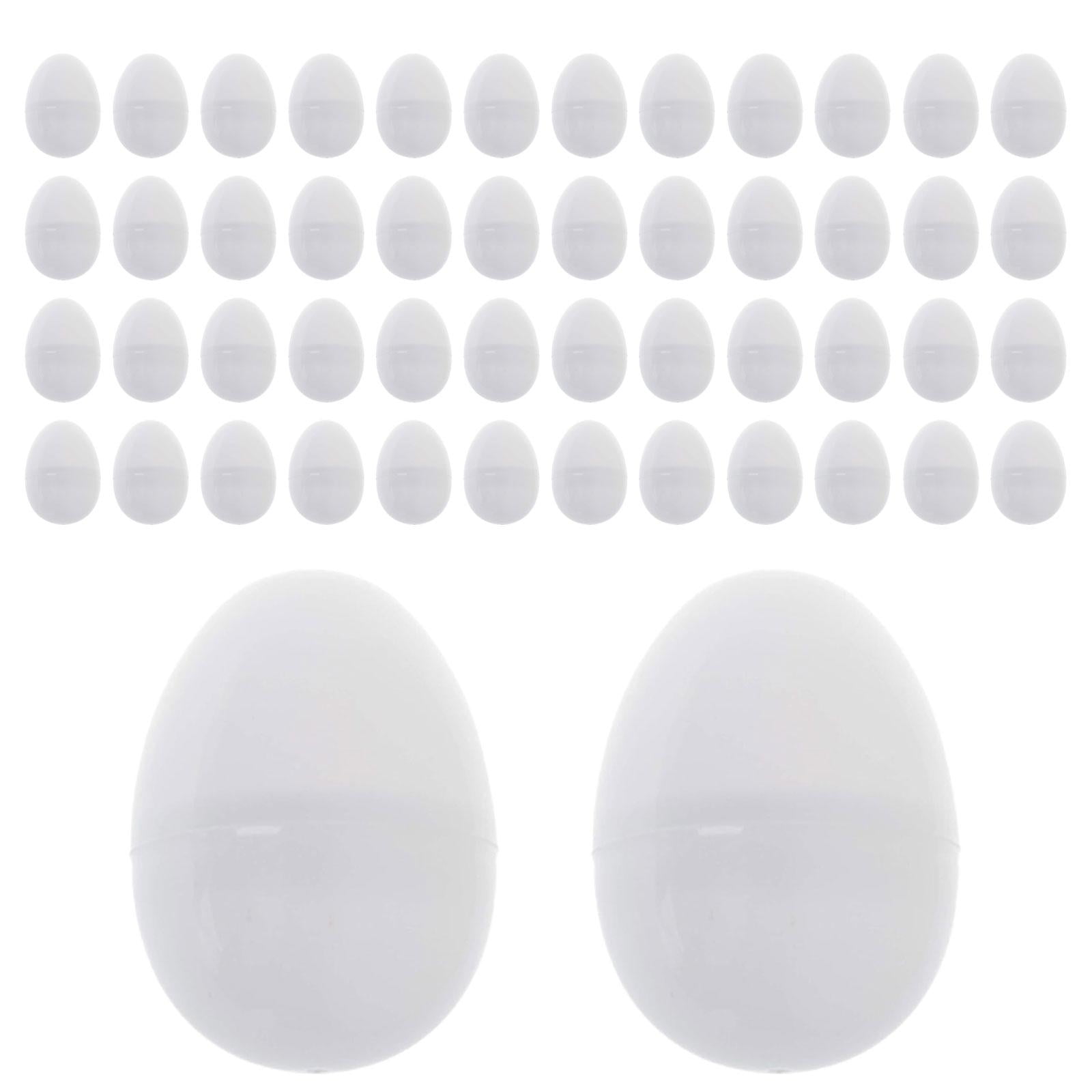 Abbraccia DIY Painting Eggs Fillable Easter Eggs Detachable Creative White Easter Eggs Easter Decorations for Holidays Dorm 50pcs