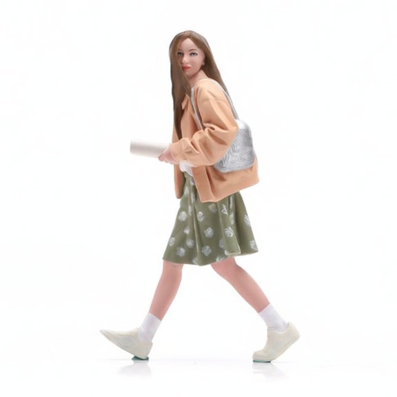 Abbraccia Diorama Figurine Miniature Walking Pose Storytelling Effect Uniqueness for Urban Layout Planners and Hobby Collectors