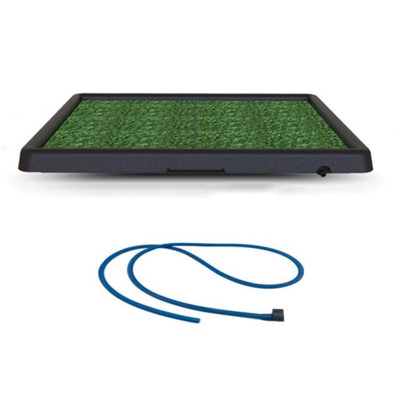 Abbraccia Dog Toilet Artificial Grass Pad Indoor Potty Durable PP Tray with Drainage System for Puppies Apartments Balconies