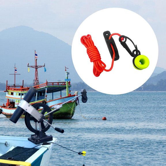 Abbraccia Downrigger Weight Recovery Cable Guide, Professional for Saltwater Fishing, with 2.2 M Nylon Rope for Trolling And Other Fishing Techniques.