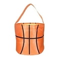 thumbnail image 1 of Abbraccia Easter Eggs Hunt Bags Easter Bunny Baskets Sports Balls Printing Candies Bucket Tote Bag for Children Kids Holiday Festival Orange Basketball, 1 of 10