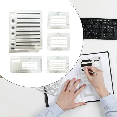 Abbraccia Envelope Addressing Guide Stencils Lettering Templates Portable Address Templates for Children's Practice Diaries