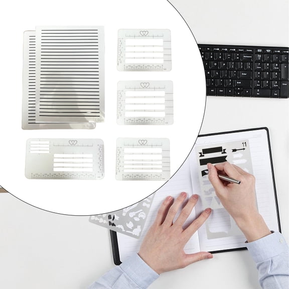 Abbraccia Envelope Addressing Guide Stencils Lettering Templates Portable Address Templates for Children's Practice Diaries