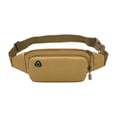 thumbnail image 1 of Abbraccia Fanny Pack Travel Pouch Phone Holder for Men Women Crossbody Bag Chest Bag Waist Pouch for Gym Fitness Walking Travel Camping Khaki, 1 of 9