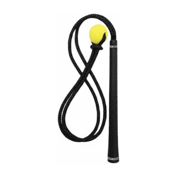 Abbraccia Golf Swing Training Rope for Posture Correction Muscle Memory Adjustable Weight Braided Leather Anti Slip Silicone Grip Suitable for Professional Practice and Coaching