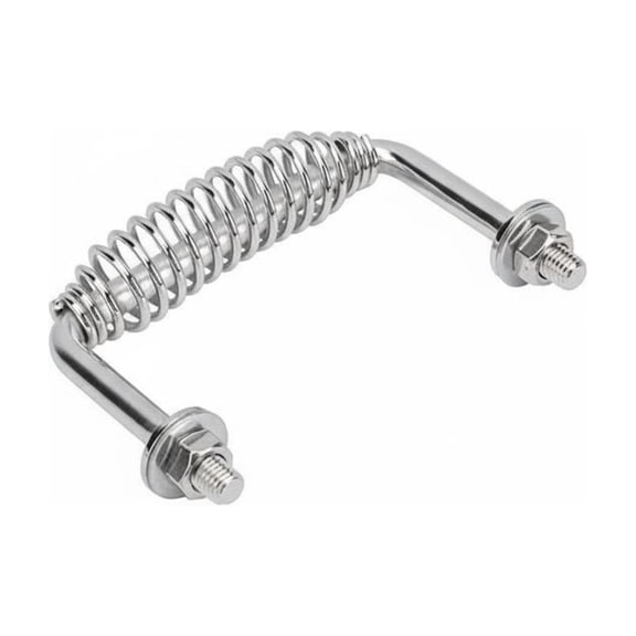Abbraccia Grill Handle Replacement BBQ Spring Handle Pull Stainless Steel Heat Resistant Ergonomic Grip for Smokers Stoves and Grills