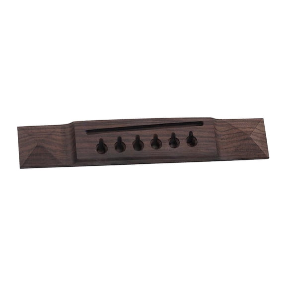 Abbraccia Guitar Bridge Wooden Acoustic Guitar Bridge Ebony Saddle Pyramid For Musical Instrument Six String Guitar Replacement Durable Material Suitable For Gift Giving Home Decoration Rosewood