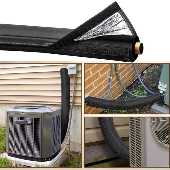 Abbraccia HVAC Pipe Insulation Sleeve Cover Wrap Waterproof High Temperature Resistant Three Layer Design for Outdoor AC Systems