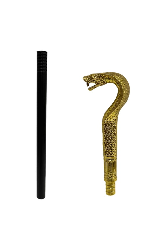 Halloween Snake Cane Snake Head Handle Scepter for Halloween Party Dress A
