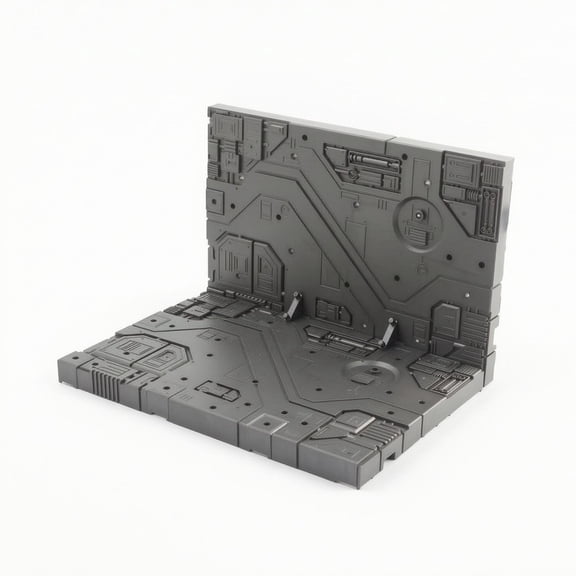 Abbraccia Hangar Scene Panel Display Platform Modular Design for Infinite Expansion Durable Plastic for Miniature Dioramas and Scenes