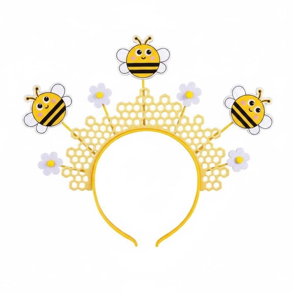 Abbraccia Honeycomb Headband Bee Crown Accessory Lightweight Design for Spring Cosplay Classroom Events and Photos