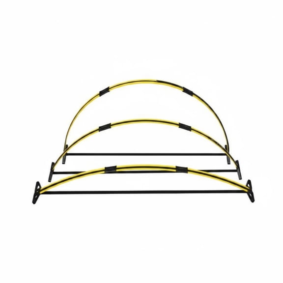 Abbraccia Hurdle Speed Trainer Agility Adjustable Plastic Compact Foldable Build for Track Field Conditioning for Coaches and Athletes