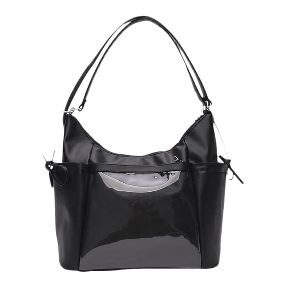 Abbraccia Ita Bag Uniform Bag DIY Multipurpose Transparent Purse Handbag Backpack for Gifts Anime Dolls Display Party Shopping Students Black