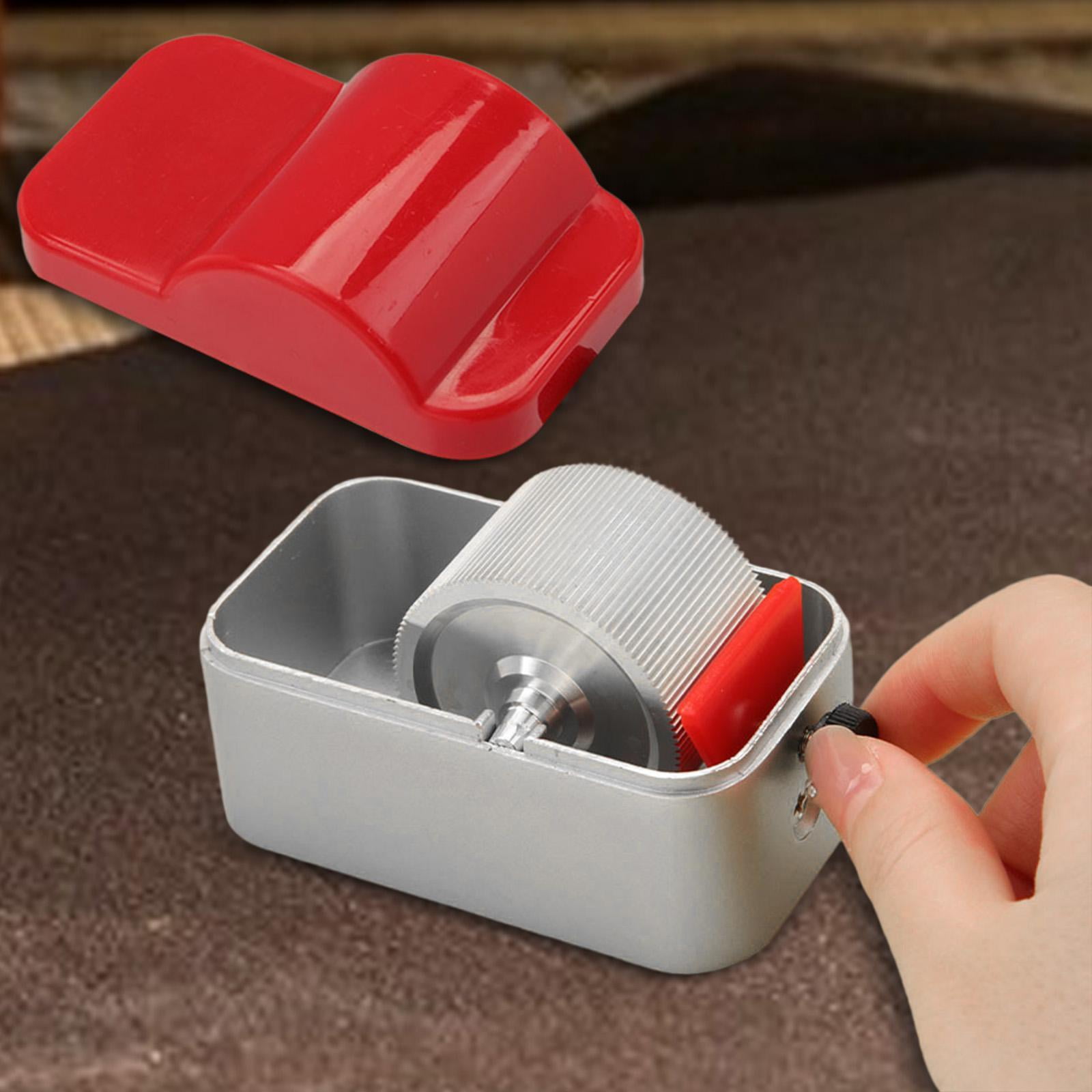 Abbraccia Leather Edge Printing Tool Oil Painting Box Empty Applicater Stable Manual Small Size Repair DIY Portable Leather Edge Roller