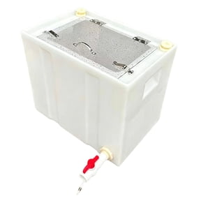 Abbraccia Live Fish Transport Tank Transport Container Sturdy Large Capacity Multi Functional Beach Travel Camping Fishing Bucket White 50 L