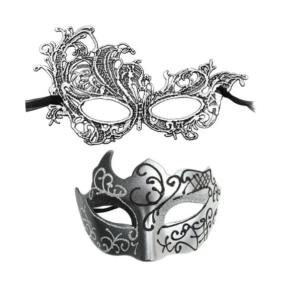 Abbraccia Masquerade Couple Set Cosplay Costume Accessories Halloween for Stage Performance Musical Party Night Club Dress up