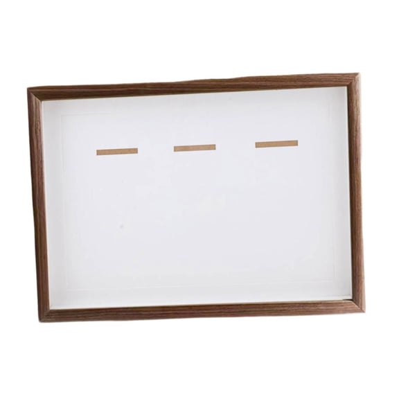 Abbraccia Medals Display Case Wooden Shadow Box Award Storage Picture Frame Sports Medals Collectibles Transparent Cover Suitable for Office Study Home Decoration A4