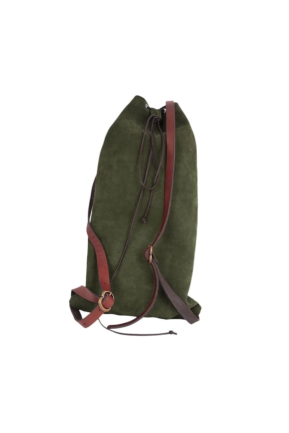 Medieval Backpack Belt Bag for Running Riding Camping Halloween Cosplay Climbing Green