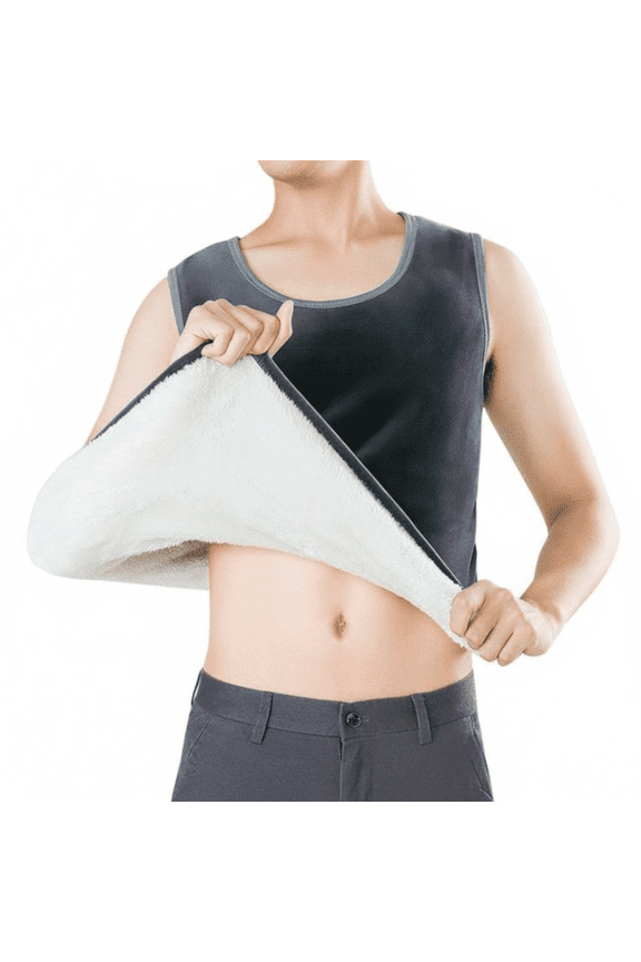 Men's Base underwear for Youth, Fleece Lined, Thermal Underwear, Winter, Black