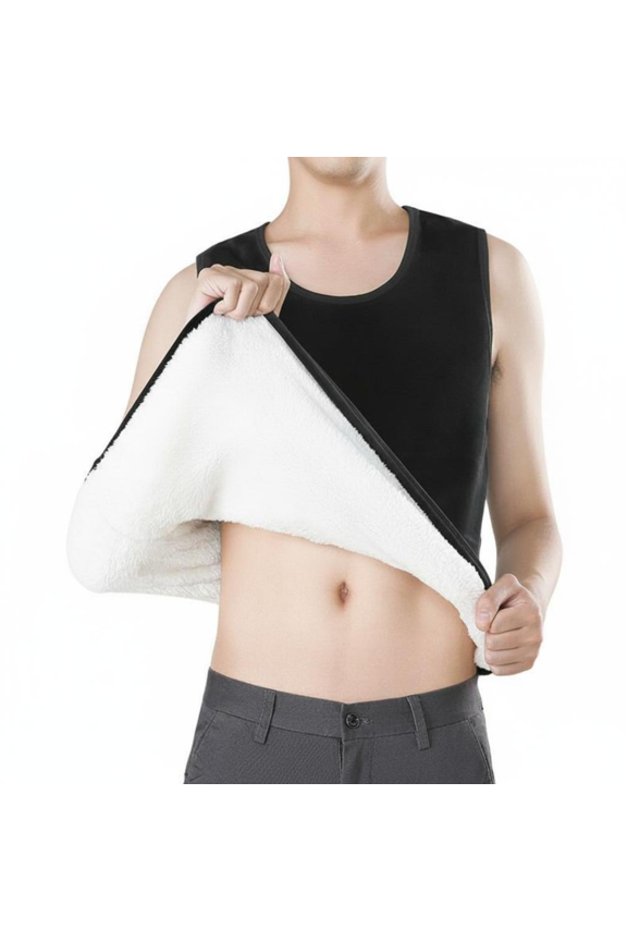 Men's Base underwear for Youth, Fleece Lined, Thermal Underwear, Winter, Black