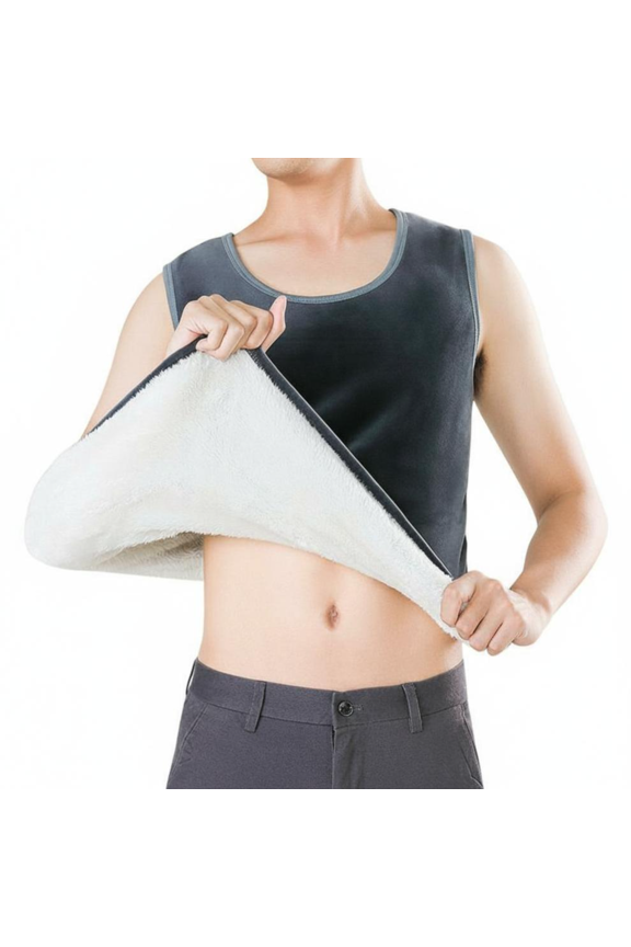 Men's Base underwear for Youth, Fleece Lined, Thermal Underwear, Winter, Black