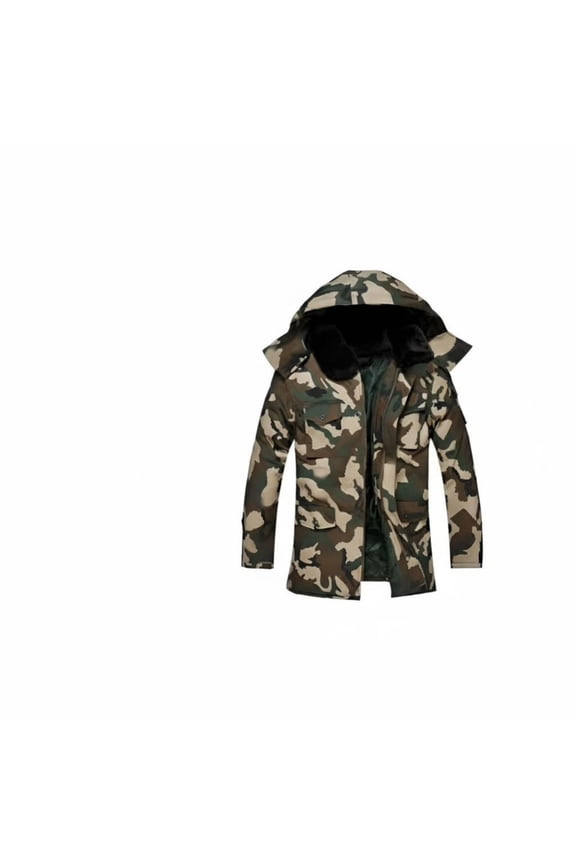 Men's Winter Work Coat, Double-Lined, Windproof, Waterproof, Removable Liner