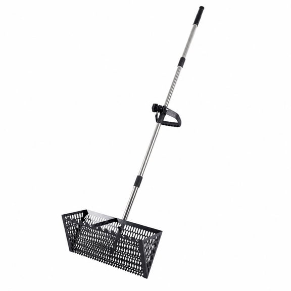 Abbraccia Metal Detecting Scoop Sand Sifter Rake Stainless Steel Adjustable Length Handle for Comfort Beach Seekers and Explorers