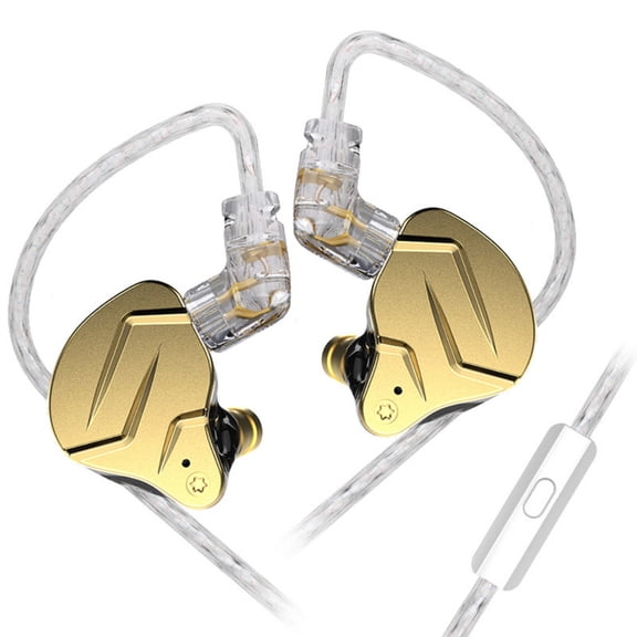 Abbraccia Metal Earbud Headphones with Audio Pickup in Ear Gaming Headset Dynamic Driver Wired for PC Gamers Streamers