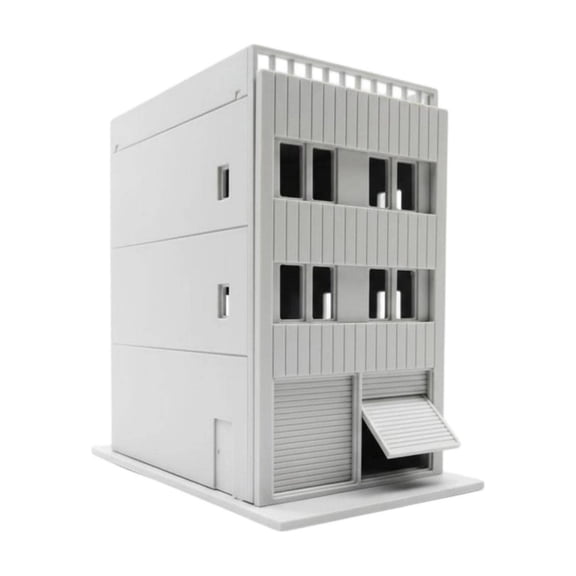 Abbraccia Miniature Architecture Kit Diorama Building Model Hobby Craft Set Plastic Parts Easy Assembly for Model Train Layout Enthusiasts