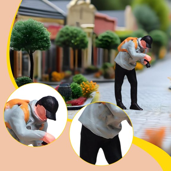 Abbraccia Photographer Figure in 1:64 Scale, Miniature Person Model, Photo Prop, Dioramas, Realistic Person Figure, Layout, Miniature Figure