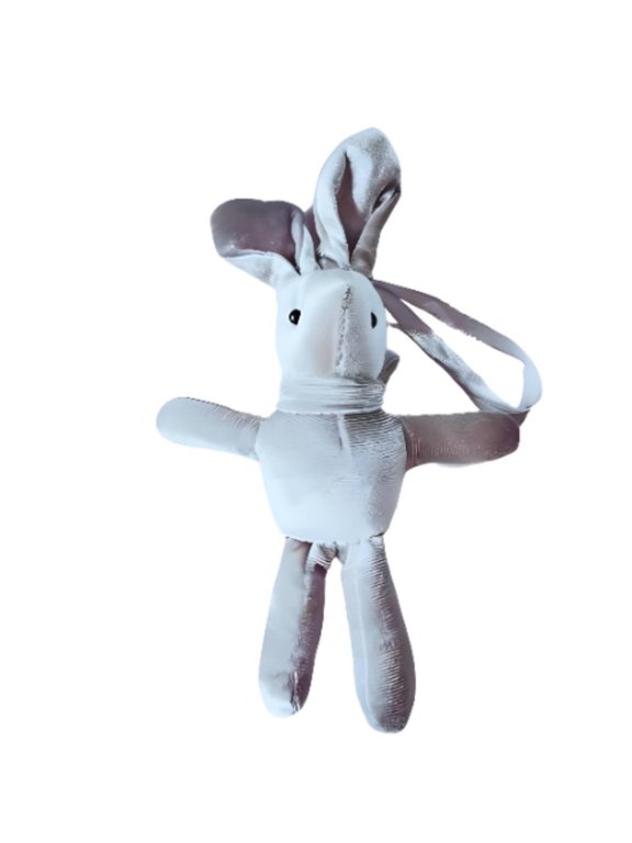 Plush Hare Keychain, Long Leg Bunny, Cute Hanging Toy for Bags and Keyrings