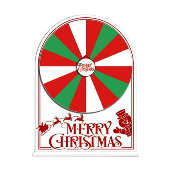 Abbraccia Prize Turntable Lucky Draw Roulette Wheel Editable Interactive Game Fortune Wheel Prize Turntable for Christmas Family Games C